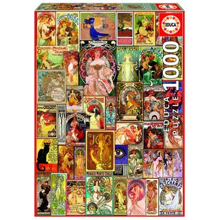 Collage De Carteles Art Nouveau 1000Pz