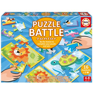 Animales Puzzle Battle Jr. 16x9Pz