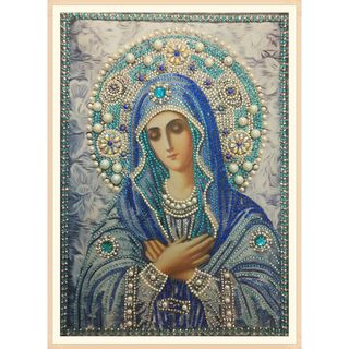 Lienzo Kit Pintura Diamantes Virgen Guadalupe Grupo Educar