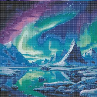 Arte Diamante Aurora Boreal