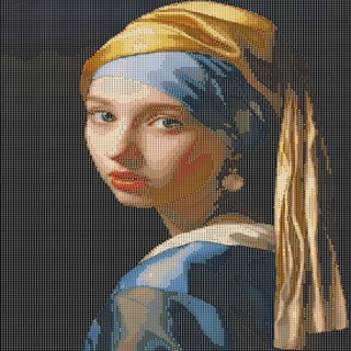 Arte Diamante La Joven De La Perla