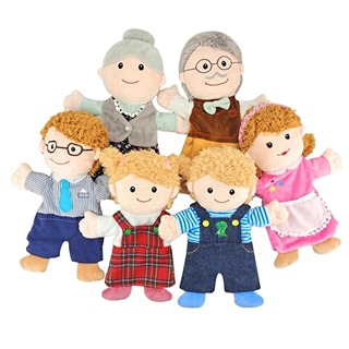 Títere de Mano La Familia 6pz
